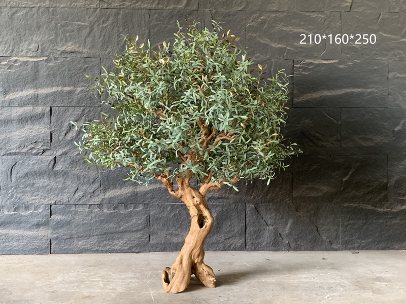 Artificial olive tree with olives